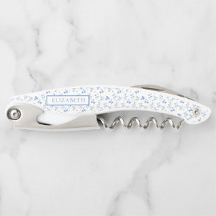 Elegant Dusty Blue Wildblume Name Kellnermesser