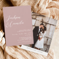 Elegant Dusty Rose Foto Wedding