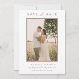 Elegant Dusty Rose Wedding Foto Save The Date