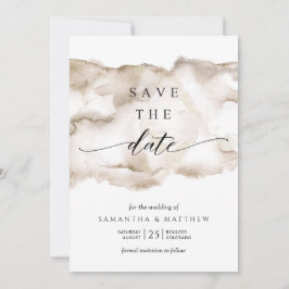 Elegant, Earth Tones Wasserfarbe Save the Date