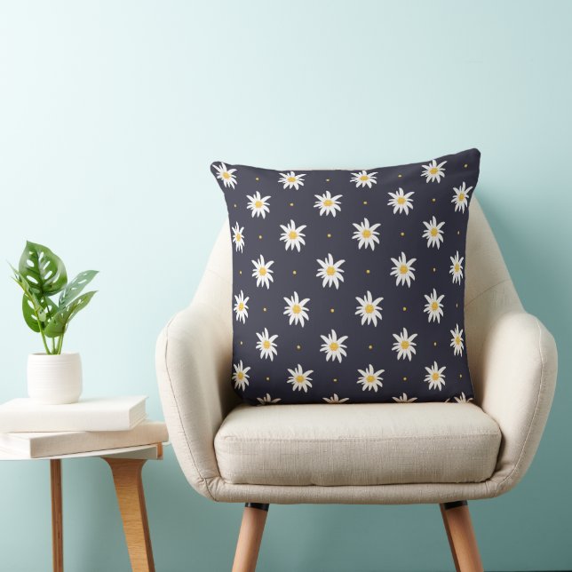 Elegant Edelweiss Kissen (Stuhl )