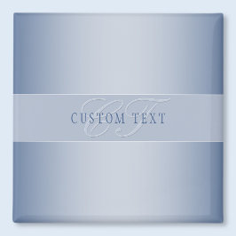 Elegant Editable Monogram Script Writing | Blau Magnet