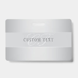 Elegant Editable Monogram Script Writing | Grau Ausweis