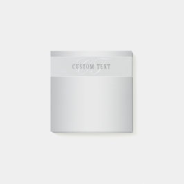 Elegant Editable Monogram Script Writing | Grau Post-it Klebezettel