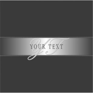 Elegant Editable Monogram Script Writing   Schwarz Aufkleber