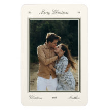 Elegant Editorial Newlywed Merry Christmas Photo