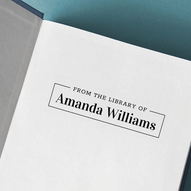 Elegant einfach aus der Bibliothek des Buchzeichen Permastempel (Von Creator hochgeladen)