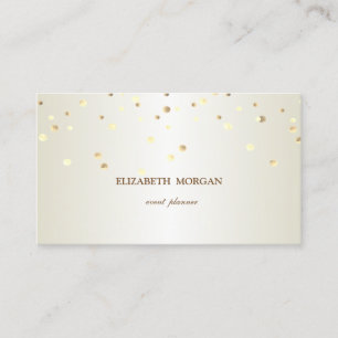 Elegant Einfach, Minimalistisch, Konfetti Visitenkarte