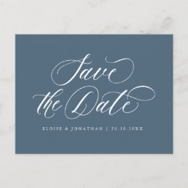 Elegant Einfach Minimalistisch modern Save the Dat Postkarte