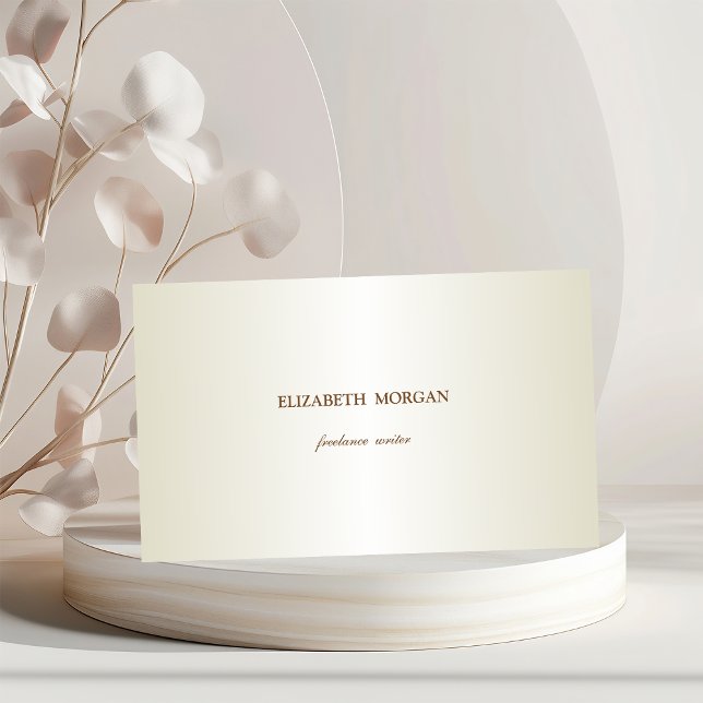 Elegant einfach, Minimalistisch Visitenkarte (Von Creator hochgeladen)