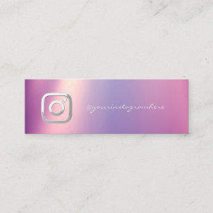 Elegant Einfach Modern, Instagram Social Media Mini Visitenkarte