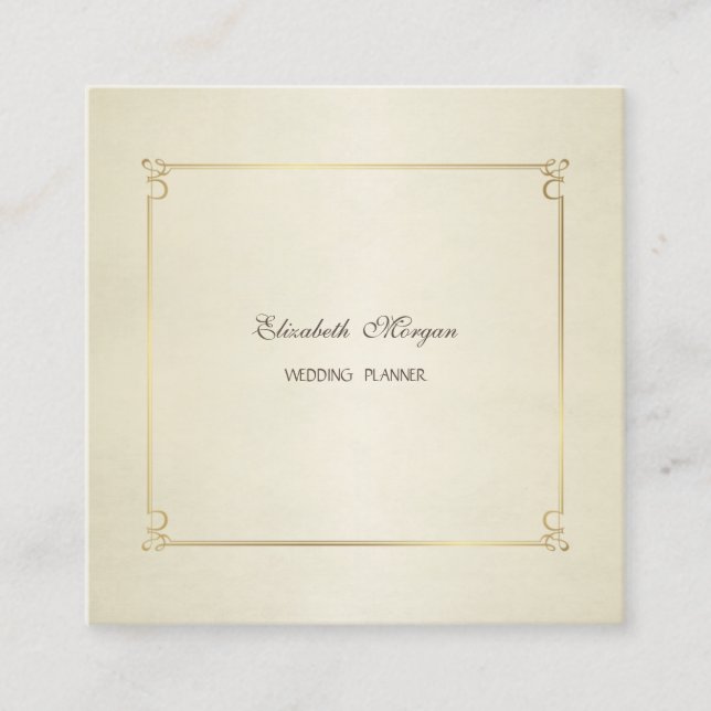 Elegant einfach, stilvoll und modern quadratische visitenkarte (Vorderseite)