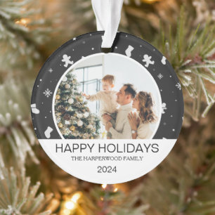 Elegant einfach und modern Foto der Weihnachtsfa Ornament