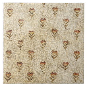 ELEGANT EINFACHE BYZANTINISCHE MOSAIKBLUMEN Antik  Fliese