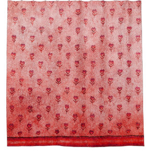 ELEGANT EINFACHE BYZANTINISCHE MOSAIKBLUMEN Rosa R Duschvorhang