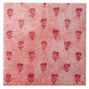 ELEGANT EINFACHE BYZANTINISCHE MOSAIKBLUMEN Rosa R Fliese