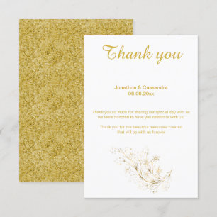 ELEGANT EINFACHE GOLDENE BLATT-UMGEKEHRTE GOLDENE EINLADUNG