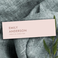 ELEGANT EINFACHE MINIMAL BLUSH PINK BERUFLICH