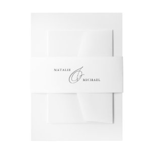 Elegant einfache Minimalistische Ampersandnamen Ho Einladungsbanderole