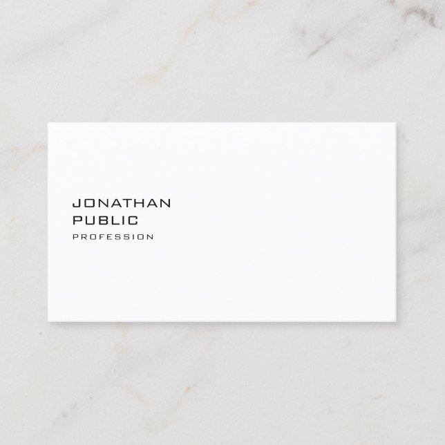 Elegant Einfaches Schlichtes Beruflich Modernes Mi Visitenkarte (Vorderseite)
