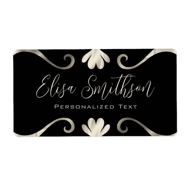 Elegant elegant Luxus Feminine Black & Silver (Vorne)