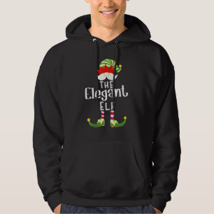Elegant Elf Group Christmas Pajama Party Hoodie