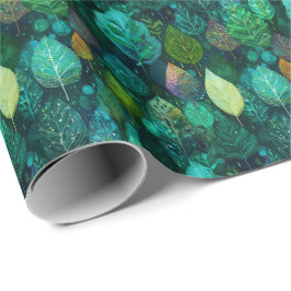 Elegant Elven Leaf D&D Natur Geschenkpapier