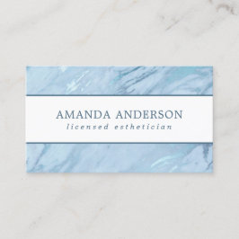 Elegant Emerald Blue Marble | Visitenkarte