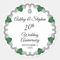 Elegant Emerald Diamonds 20. Hochzeitstag