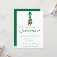Elegant Emerald Green Lux High Heels Quinceañera