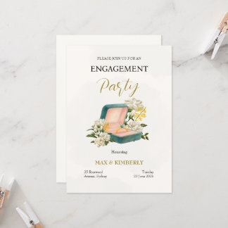 Elegant Engagement Invitation Einladung