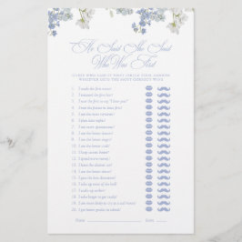 Elegant Er sagte, sie sagte Blue Script Duschspiel