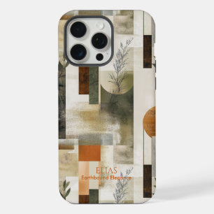Elegant erdige Abstraktion - Minimalistisch Naturi iPhone 15 Pro Max Hülle