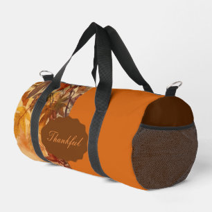 Elegant,Erntedankfest, Herbstlaub,Rustikal Duffle Bag