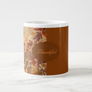 Elegant,Erntedankfest, Herbstlaub,Rustikal Jumbo-Tasse