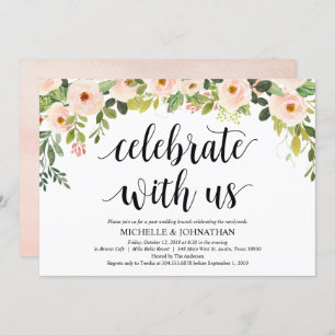 Elegant erröten einladung