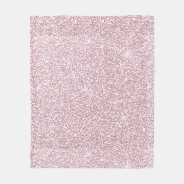 Elegant erröten rosa abstrakter trendy girly fleecedecke (Vorderseite)