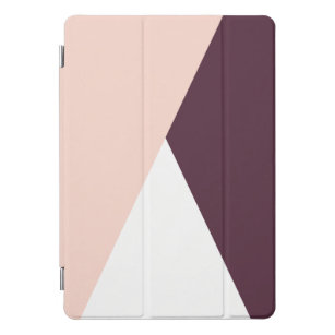 Elegant erröten Rosa u. geometrische Dreiecke iPad Pro Cover