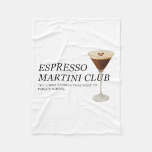 Elegant Espresso Martini Funny Quote Fleecedecke