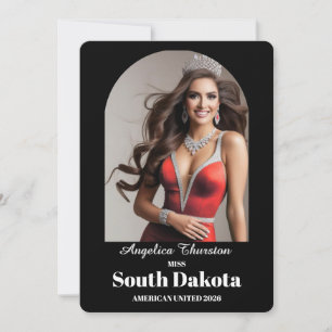 Elegant Essentials Pageant Autograph Card Einladung