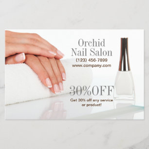 Elegant Esthetician WELLNESS-CENTER Nail Salon Pri Flyer