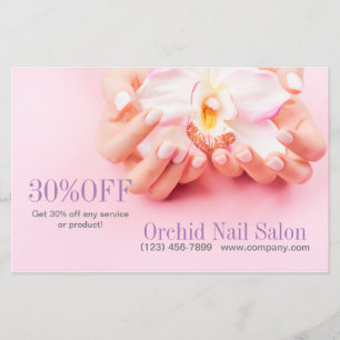 Elegant Esthetician WELLNESS-CENTER Nail Salon Pri Flyer