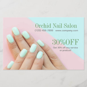 Elegant Esthetician WELLNESS-CENTER Nail Salon Pri Flyer