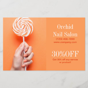 Elegant Esthetician WELLNESS-CENTER Nail Salon Pri Flyer