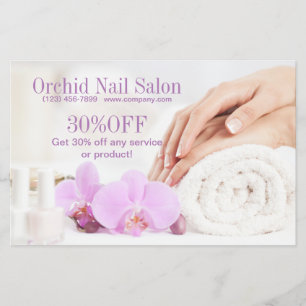 Elegant Esthetician WELLNESS-CENTER Nail Salon Pri Flyer