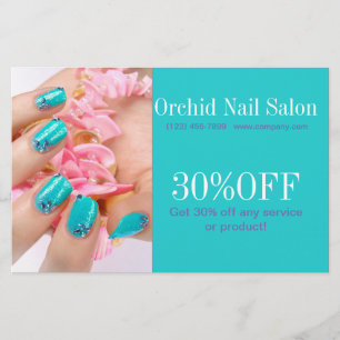 Elegant Esthetician WELLNESS-CENTER Nail Salon Pri Flyer