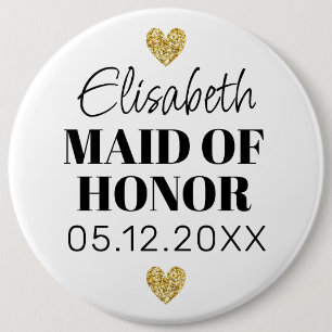 Élégant et Simple Pour Demoiselle D'Honneur Button