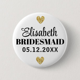 Élégant et Simple Pour Demoiselle D'Honneur Button