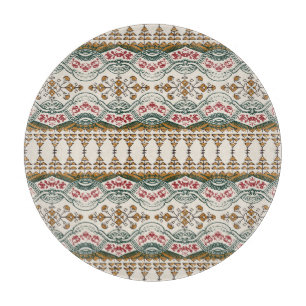 Elegant Ethnic Floral Boho Border Schneidebrett