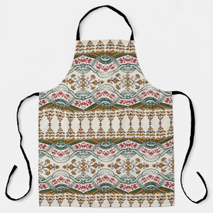 Elegant Ethnic Floral Boho Border Schürze
